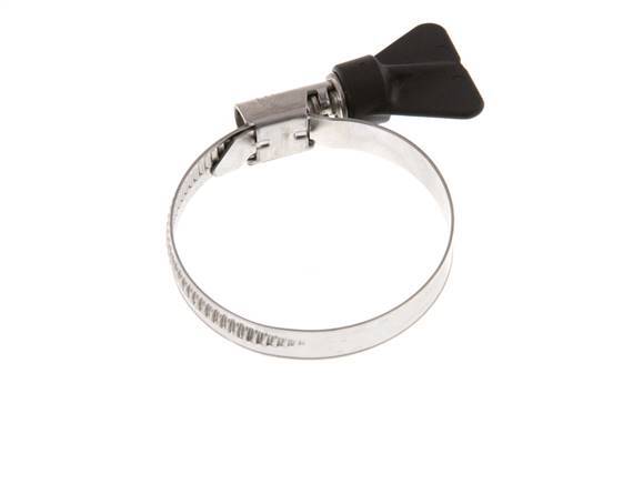 35 - 50 mm Hose Clamp with a Stainless Steel 304 9 mm band With Butterfly Handle - Norma [2 Pieces]