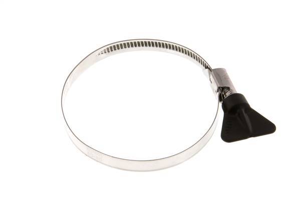 60 - 80 mm Hose Clamp with a Stainless Steel 304 9 mm band With Butterfly Handle - Norma [2 Pieces]