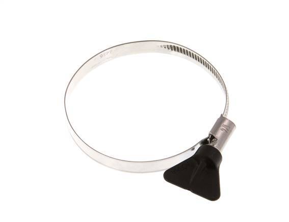 60 - 80 mm Hose Clamp with a Stainless Steel 304 9 mm band With Butterfly Handle - Norma [2 Pieces]