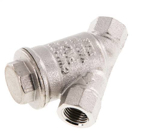 G1/4'' Y-Filter 0.5mm Vernikkeld Messing NBR 20bar