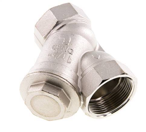 G1 1/2'' Y-Filter 0.5mm Vernikkeld Messing NBR 20bar