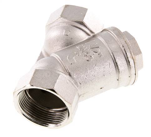 G1 1/2'' Y-Filter 0.5mm Vernikkeld Messing NBR 20bar