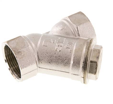 G1 1/4'' Y-Filter 0.5mm Vernikkeld Messing NBR 20bar