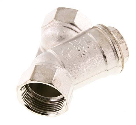 G1 1/4'' Y-Filter 0.5mm Vernikkeld Messing NBR 20bar