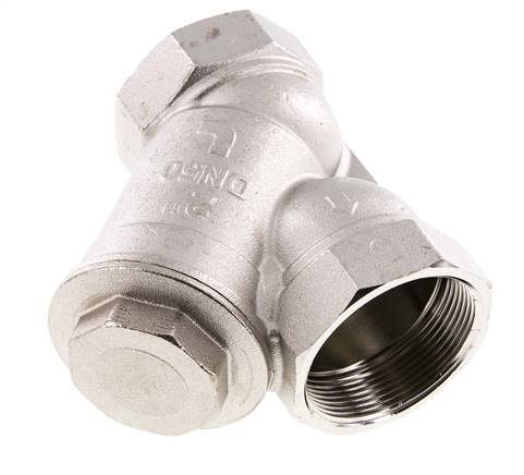 G2'' Y-Filter 0.5mm Vernikkeld Messing NBR 20bar