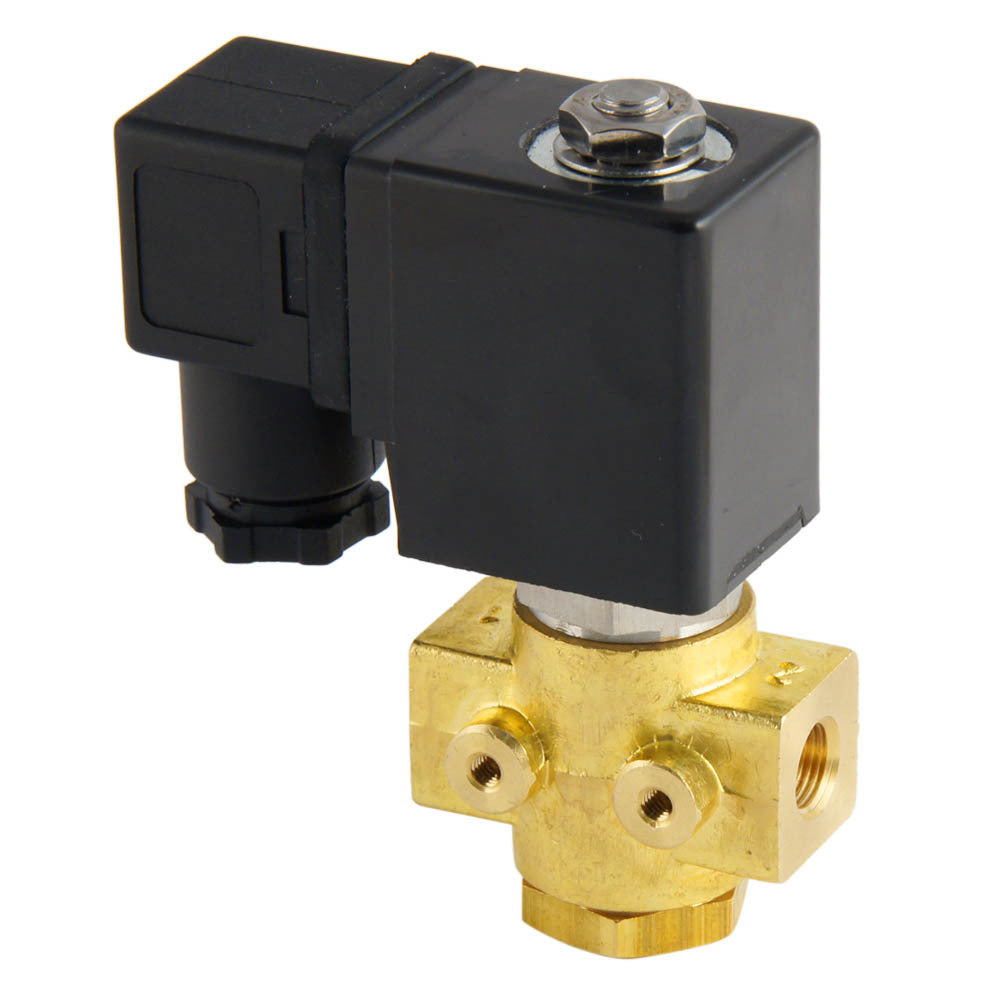 Solenoid Valve ST-DB 1/8'' NO brass FKM 0-12bar 24V DC