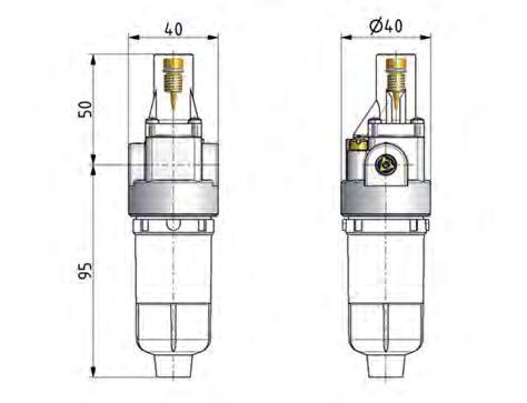 Smeermiddel G1/8'' Metalen Standaard 0