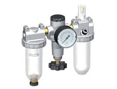 FRL 3-Delig G1/4'' 600l/min 0.5-10.0bar/7-145psi Semi-Automatisch Polycarbonaat Standaard 1