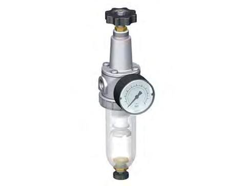 Filter-Regulator G1/4'' 900 l/min 0.1-3.0bar/1-44psi Semi-Auto Protective Cage Polycarbonate Standard 1