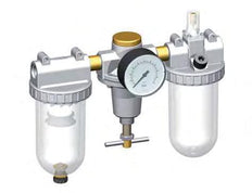 FRL 3-Part G1/2'' 3200 l/min 0.5-10.0bar/7-145psi Auto Polycarbonate Standard 3