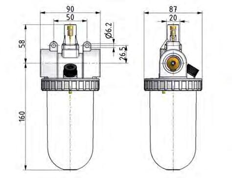 Lubricator G3/4'' Polycarbonate Standard 3