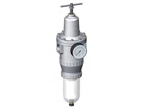 Filter-Regulator G3/4'' 12000 l/min 0.5-10.0bar/7-145psi Semi-Auto Protective Cage Polycarbonate Standard 5