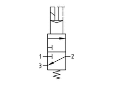 3/2 Klep G1/4 24VDC 2000 l/min Futura 1