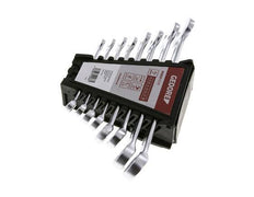 8 - 19mm Gedore Red 8-Delige Set Steeksleutels Met 15 Graden Gebogen Steekring