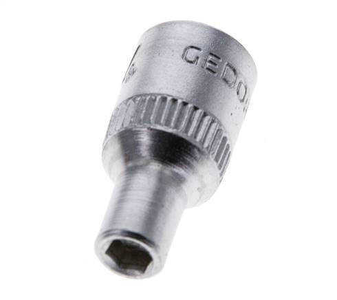 1/4" Gedore Dopsleutel voor 4mm Buitenzeskantbouten