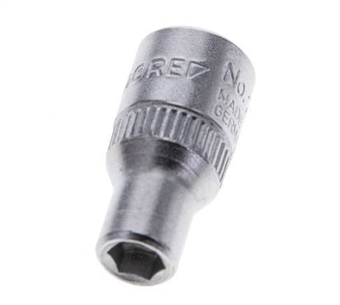 1/4" Gedore Dopsleutel voor 5mm Buitenzeskantbouten