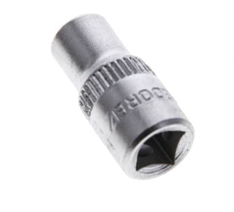 1/4" Gedore Dopsleutel voor 6mm Buitenzeskantbouten