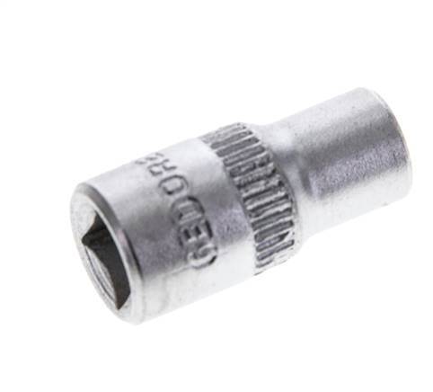 1/4" Gedore Dopsleutel voor 6mm Buitenzeskantbouten