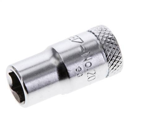 1/4" Gedore Dopsleutel voor 7mm Buitenzeskantbouten