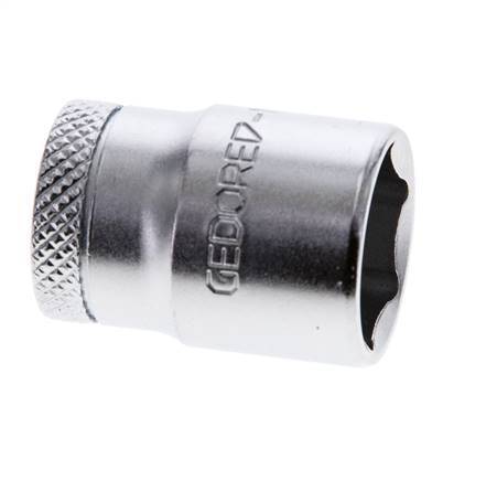 1/4" Gedore Dopsleutel voor 13mm Buitenzeskantbouten