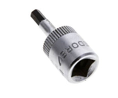1/4" Gedore 28mm Dopsleutel- Schroevendraaier voor 3mm Binnenzeskant-Schroeven