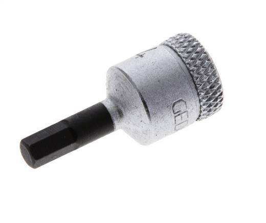 1/4" Gedore 28mm Dopsleutel- Schroevendraaier voor 4mm Binnenzeskant-Schroeven