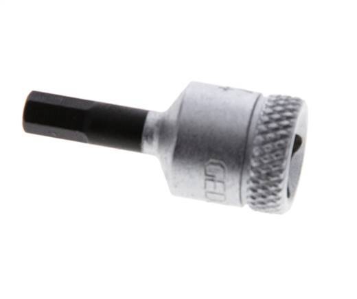 1/4" Gedore 28mm Dopsleutel- Schroevendraaier voor 4mm Binnenzeskant-Schroeven