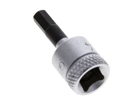 1/4" Gedore 28mm Dopsleutel- Schroevendraaier voor 4mm Binnenzeskant-Schroeven