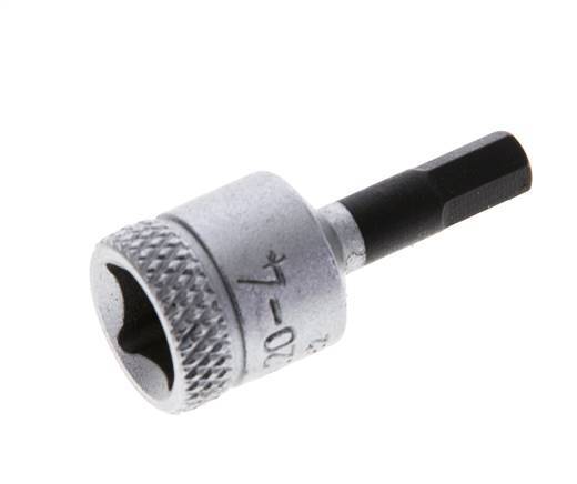 1/4" Gedore 28mm Dopsleutel- Schroevendraaier voor 4mm Binnenzeskant-Schroeven