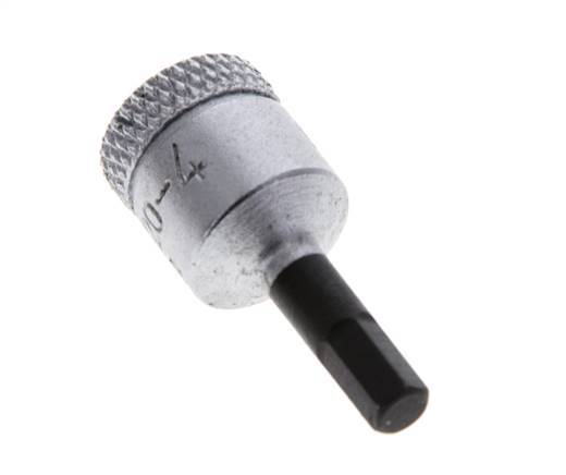 1/4" Gedore 28mm Dopsleutel- Schroevendraaier voor 4mm Binnenzeskant-Schroeven