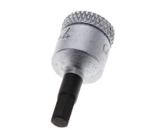 1/4" Gedore 28mm Dopsleutel- Schroevendraaier voor 4mm Binnenzeskant-Schroeven
