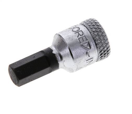 1/4" Gedore 28mm Dopsleutel- Schroevendraaier voor 6mm Binnenzeskant-Schroeven