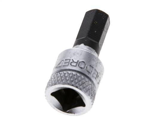 1/4" Gedore 28mm Dopsleutel- Schroevendraaier voor 6mm Binnenzeskant-Schroeven
