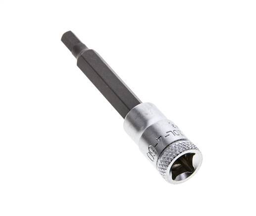 1/4" Gedore 60mm Dopsleutel- Schroevendraaier voor 4mm Binnenzeskant-Schroeven