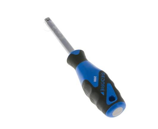 1/4" (6,3 mm) Gedore Vierkante Handgreep Met Kogelvergrendeling