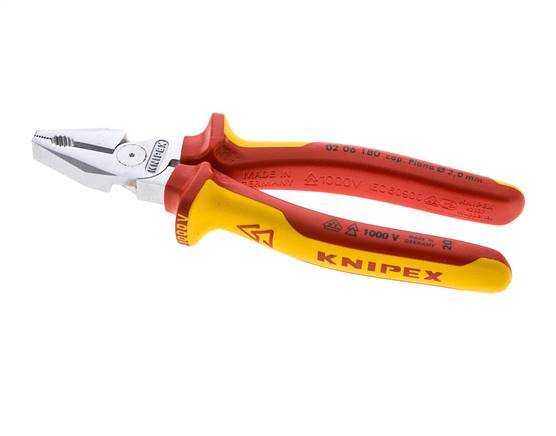 Knipex Krachtcombinatietang 180mm VDE-Getest Tot 1000V