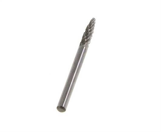 3mm Hardmetalen Freesstift (Rbf Vorm F Rondboog)