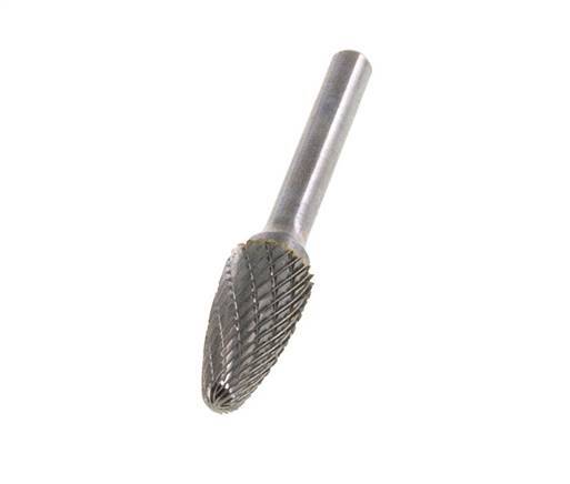 12mm Hardmetalen Freesstift (Rbf Vorm F Rondboog)