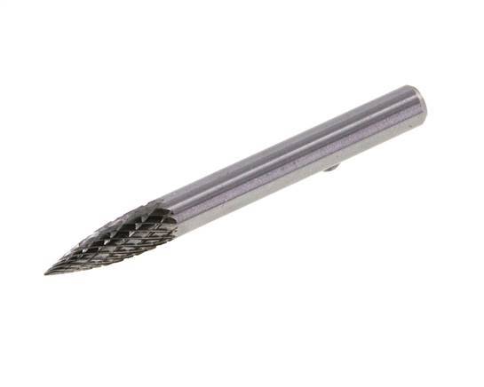 6mm Hardmetalen Freesstift (Spg Vorm G Spitsboog)