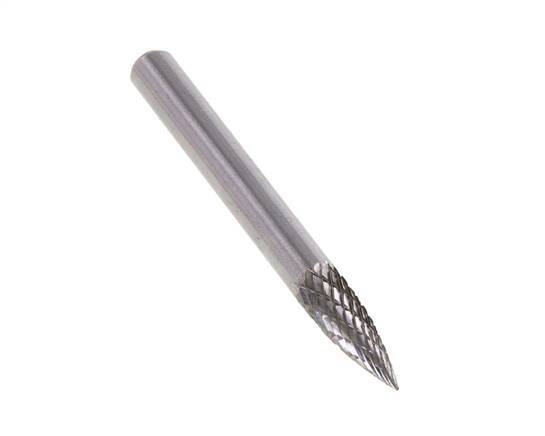6mm Hardmetalen Freesstift (Spg Vorm G Spitsboog)