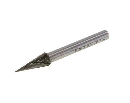 8mm Hardmetalen Freesstift (Skm Vorm M Spitsconus)