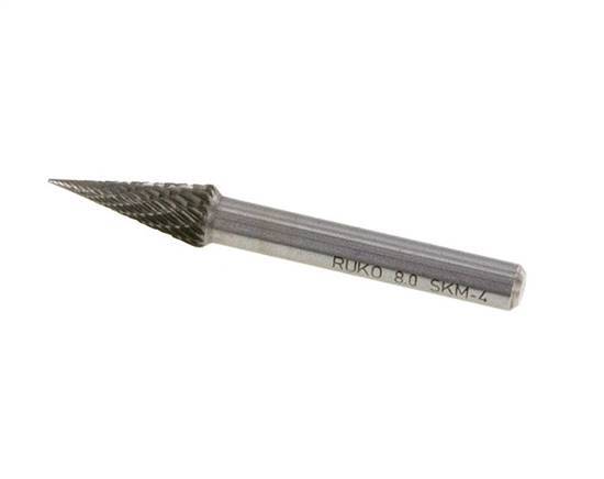 8mm Hardmetalen Freesstift (Skm Vorm M Spitsconus)