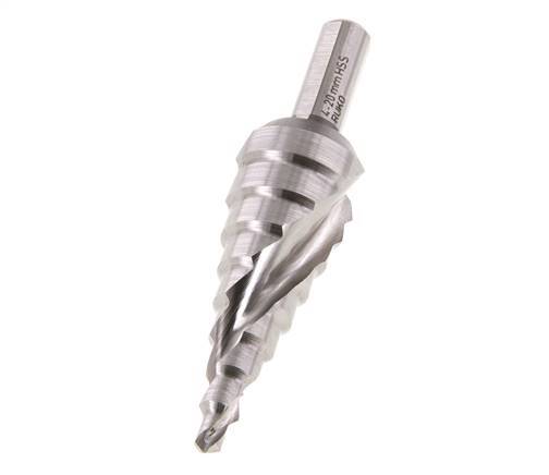 RUKO HSS Trappenboor Spiraalgegroefd Maat 1