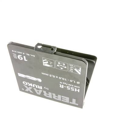 19-Delige Spiraalborenset DIN 338 N Hss-R 1 - 10 mm