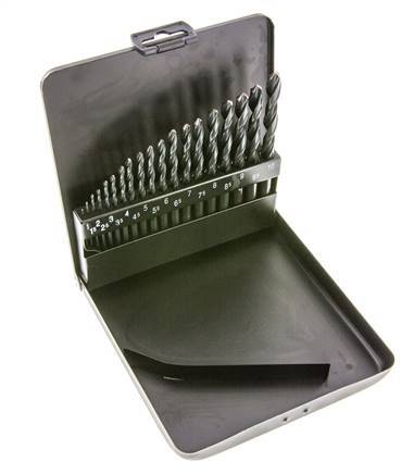 19-Delige Spiraalborenset DIN 338 N Hss-R 1 - 10 mm