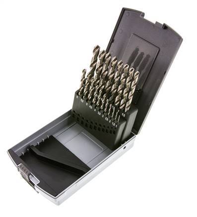 19-Piece Spiraalborenset DIN 338 N HSS-G 1 - 10 mm