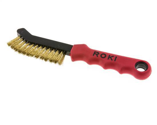 Lessmann Remklauwborstel Messing Glad