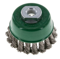 Komborstel 65mm (M 14X2) RVS 0,5mm (18xGevlochten)