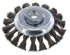 Ronde Borstel Gevlochten 100X12mm ( M14X2) Staaldraad