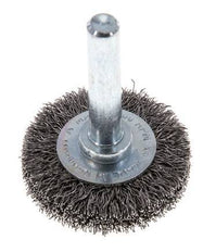 Staaldraad Gegolfde Ronde Staalborstel Diameter 30 mm/ As 6 mm
